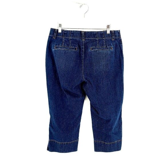 Gloria Vanderbilt Comfort Waist Blue Denim Capri Jeans Mid Rise Size 10 Missy 32 - Picture 8 of 8